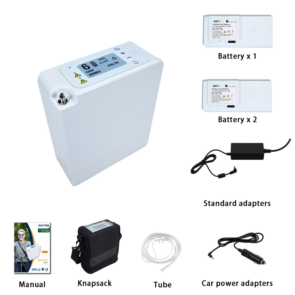 6L Portable Oxygen Concentrator ( 12 Hours Battery Time)