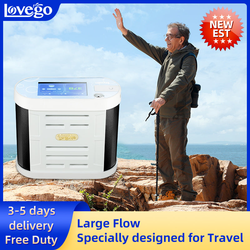 5L Portable Oxygen Concentrator with 14 Hours Battery