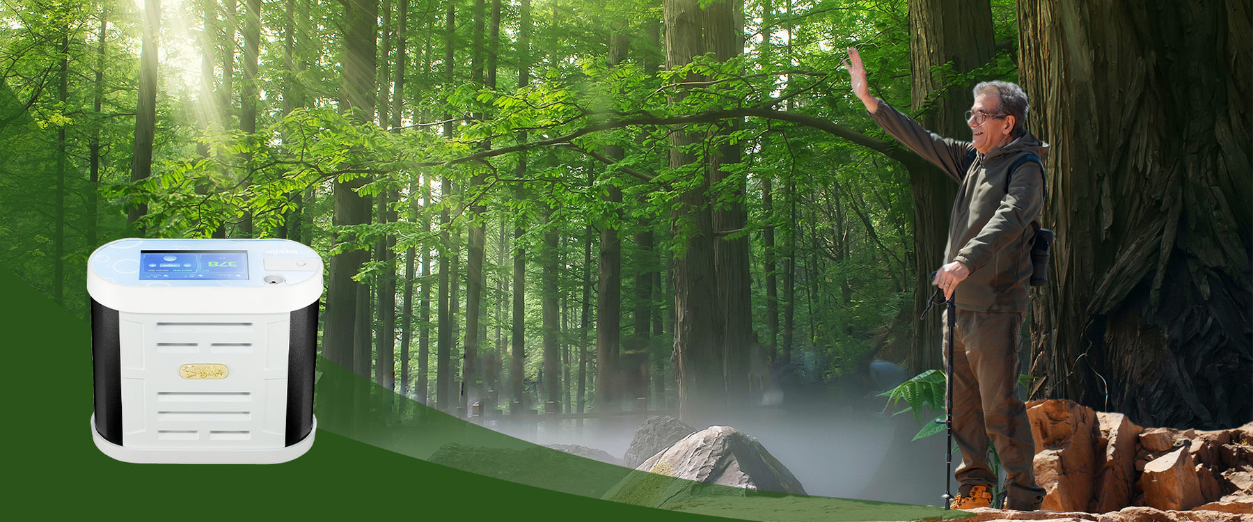 continuous flow portable oxygen concentrator