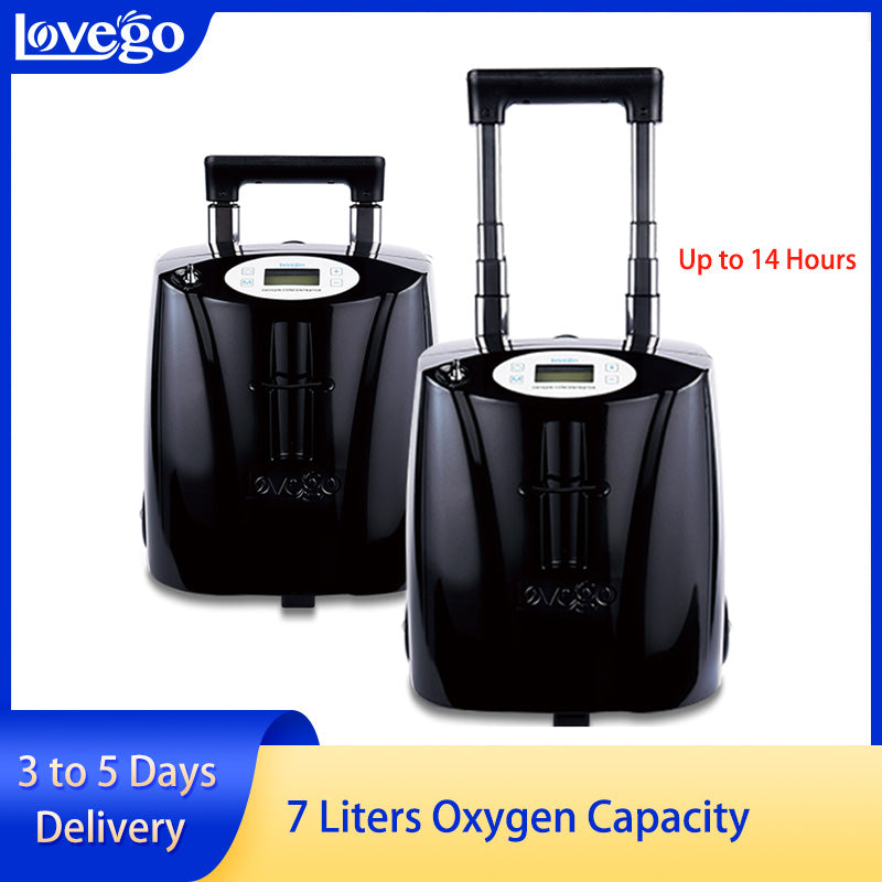 Continuous Flow Portable Oxygen Concentrator with 14 Hours Battery