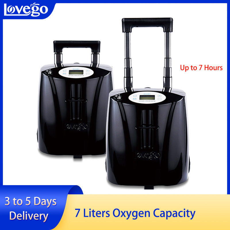 Continuous Flow Portable Oxygen Concentrator with 7 Hours Battery