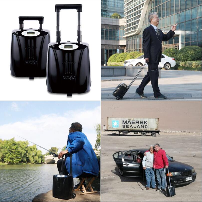 Continuous Flow Portable Oxygen Concentrator with 7 Hours Battery